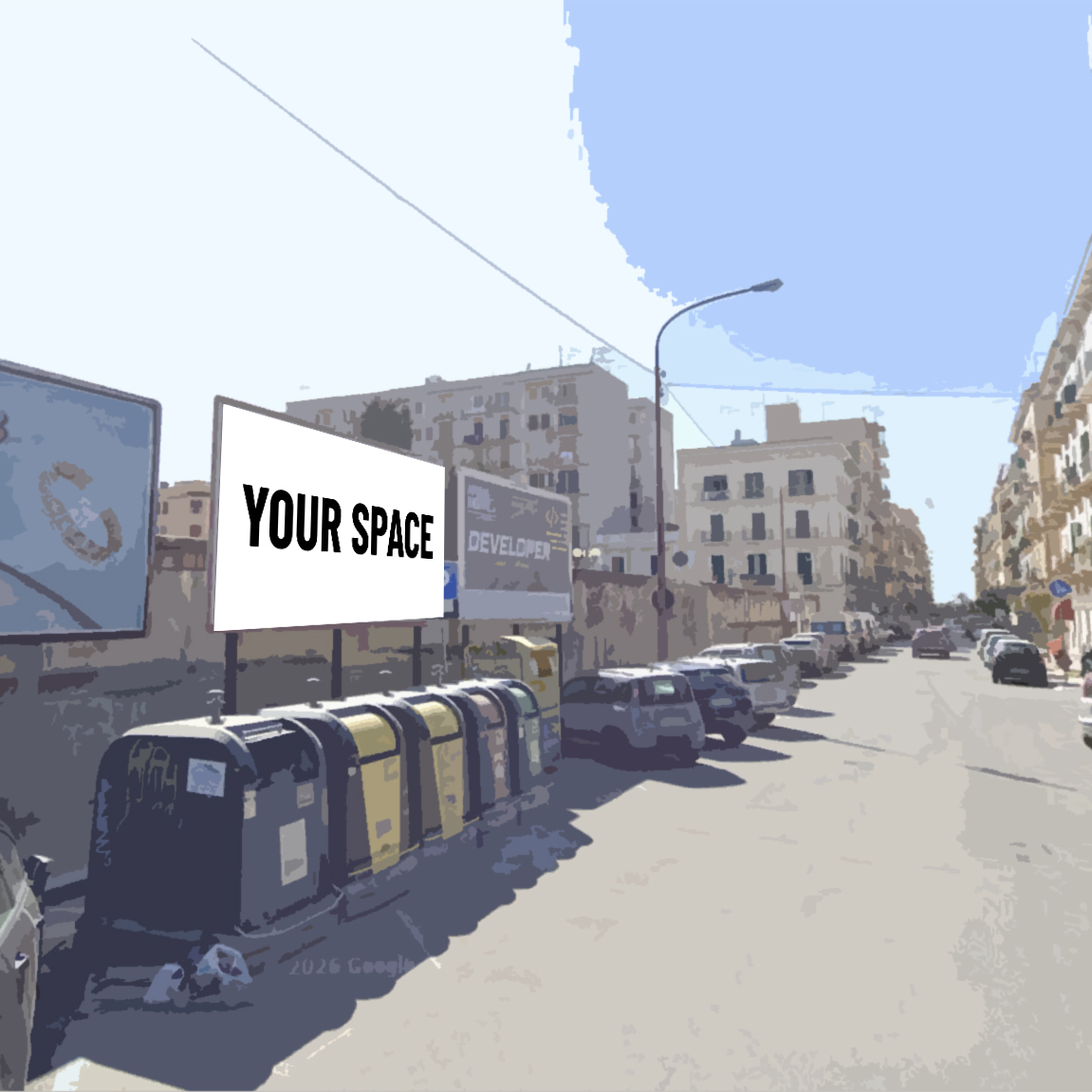 SPAZIO PUBBLICITARIO 600 x 300 Via Dante Alighieri (TARANTO) Dal 19/10/2026 al 01/11/2026 14 giorni